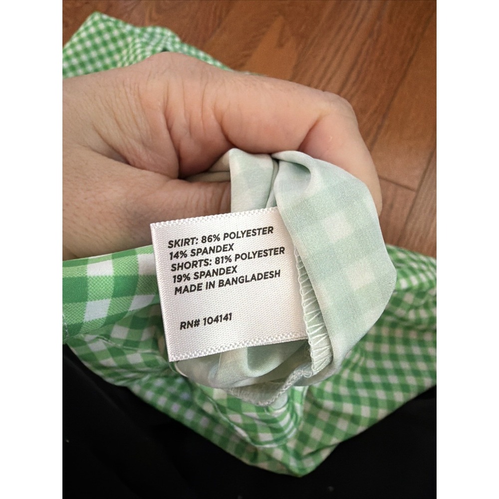 Walter Hagen PII Green Fusion Gingham Lightweight Core Skort 16" XXL - Picture 5 of 5